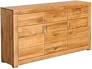 Buffet Bois Massif De Chene Sauvage Huile Berlin 01 Amazon Fr Cuisine Maison