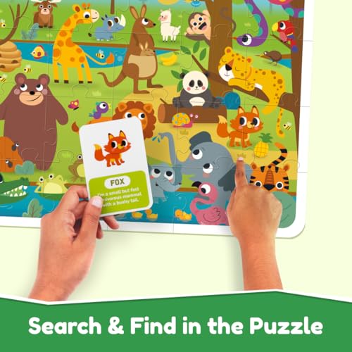 Bloomingo Where is it? - Jaunty Jungle : Engaging Jungle Search Game for Kids | Develops Observation, Focus & Memory | 48-Piece Puzzle + Activity Book | Educational Gifts and Puzzles for Kids Age 5-7 4