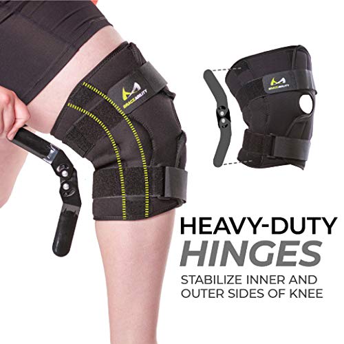 BraceAbility Plus Size Knee Brace Bariatric Hinged Wraparound Sleeve