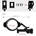 Morpilot Flashlight Mount Rail Mount Flashlight Picatinny Flashlight, 5 Modes 400LM Tactical Flashlight Offset Mount Set, Black