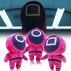 Masked Man Plush Toy Squid Plush Doll