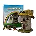 PRETMANNS Fairy Garden House Kit - Miniature Accessories & Furniture – House is 9.25”High – Door Opens Wide – Fairy Garden Supplies