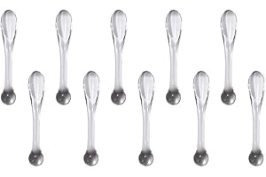 MALUGOGO 10pcs Plastic Eye Cream Sticks Facial Cream Scoops Cosmetic Makeup Spatulas for Skincare Application
