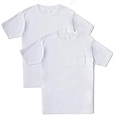 Fishers Finery Men's Soft Cotton Modal Crew Neck Pocket Tee