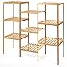 Barton Bamboo Plant Stand Shelf Flower Pots Holder Display Rack Utility Shelf Bathroom Rack 9-Tier Organizer Storage Rack Shelving, Naturalthumb 2