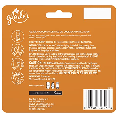 Glade PlugIns Refills Air Freshener, Scented and Essential Oils for