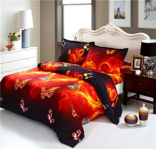 Jessy Home 3D Printed Bedding Sets Four Sets of Bed 3 Sizes£¨King£¬Style 3£