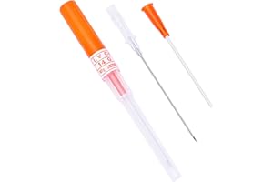 JIESIBAO 15PCS 14G Catheter Piercing needles, 316L Stainless Steel Sterile Disposable Needles Piercing for Belly Navel Industrial Earrings Nipple Piercing