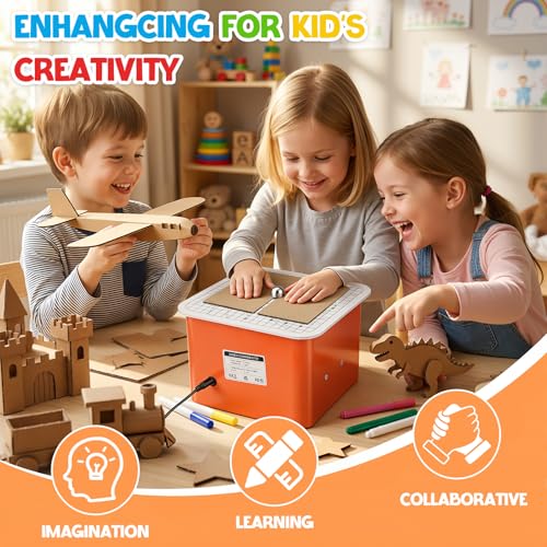 Safe Cardboard Cutter For Kids: Chomp 45w Bladeless Electric Saw Precisely Cuts 4mm Cardboard Stem Tool Ideal For 3D Models And School Projects