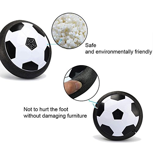 Anpole Soccer Toy for Kids - Hockey Football Which Amazing Hover Ball with Powerful LED Light Size 4 Boys Girls Sport Children Toys Training Football for Indoor or Outdoor with Parents Game - Thumbnail 2