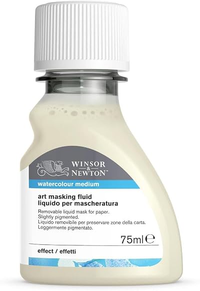 Winsor & Newton Art Masking Fluid 75ml for masking areas during washes