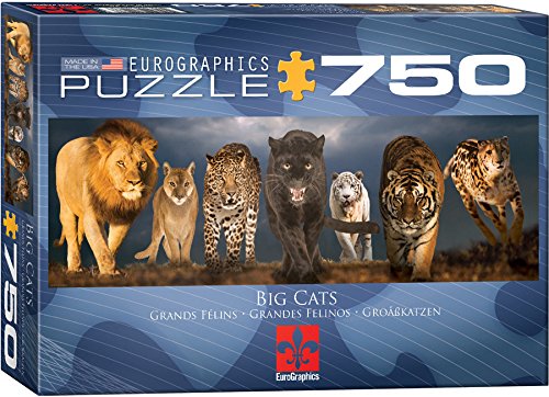 EuroGraphics Big Cats Jigsaw Puzzle 750 Piece Puzzle
