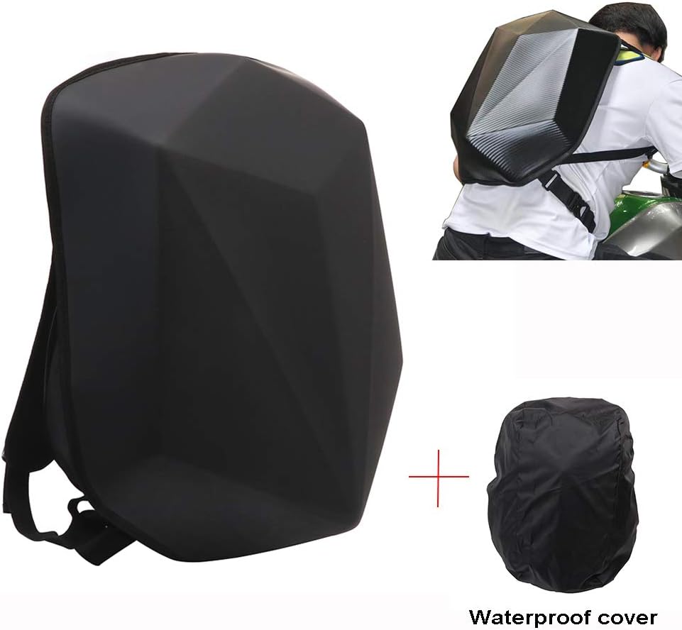Motorcycle Backpack Hard Shell Carbon Fiber Waterproof 30L Large Capacity