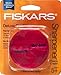 Fiskars Circle Twist Double Deluxe Pencil Sharpener For Kids 5+ - Crayon and Pencil Sharpener - Back to School Supplies - Color May Vary