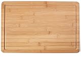Extra Large Bamboo Cutting Board Constructed from Premium Quality Bamboo - Thick, Strong and Light with Drip Groove on Top Side by Classic Bamboo