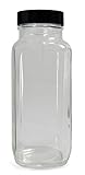 Qorpak GLC-01354 Clear Glass French Square Bottle