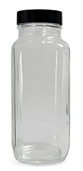 Qorpak GLC-01354 Clear Glass French Square Bottle