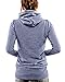 StyleDome Women's Cotton High Collar Hoodies Long Sleeve Sweatshirt Pullover Coat