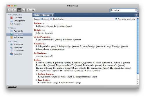 German-Italian Dictionary for Mac [Download] - Thumbnail 5