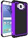 J5 Case, LK [Drop Protection] [Shock Absorption] Hybrid Dual Layer Armor Defender Protective Case Cover for Samsung Galaxy J5 2015 (Purple)