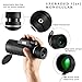 occer Upgraded 12X42 HD Compact Monocular Telescope for Adults,Waterproof Monoculars with 25mm Large Eyepiece & Bak4 Prism Optics,Dual Focus Low Light Scope for Bird Watching,Hunting,Gifts for Men