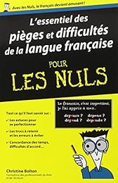 L' essentiel des pièges et difficultés de la langue française pour les nuls