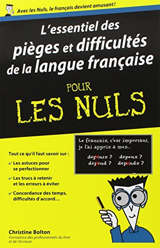 L' essentiel des pièges et difficultés de la langue française pour les nuls