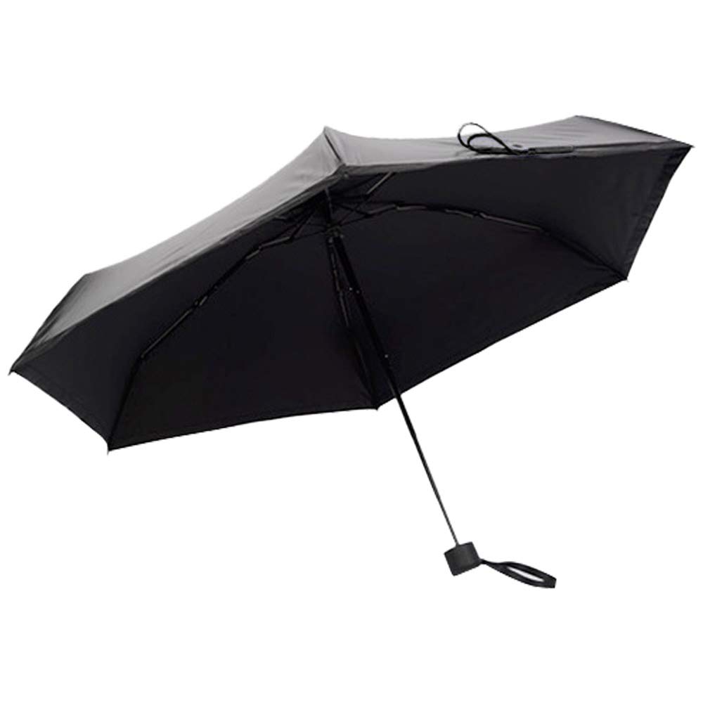wocharm UK Ultra Lightweight Folding Umbrella, Windproof Sun Umbrella Compact UV protection Umbrella Rain Umbrella for Women's Purse and Handbag (Black)