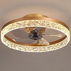 PSHRFANST 19.7" Ceiling Fan with Lights, Dimmable