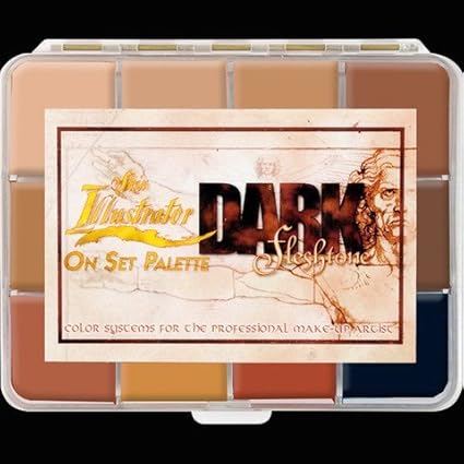 Amazon Com Ppi Skin Illustrator On Set Dark Flesh Tone Makeup Palette Beauty