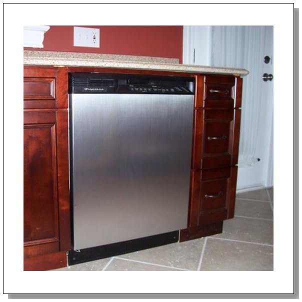 Make a Black Dishwasher Look Like Stainless BLUE CRYSTAL SKY