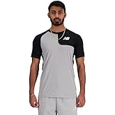 New Balance Mens Ss Asym Baseball Top Left