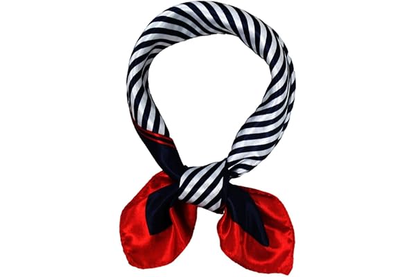 Nautical Captain Sailor Scarf, Costume Accessory for Men, Women, Blue, One Size