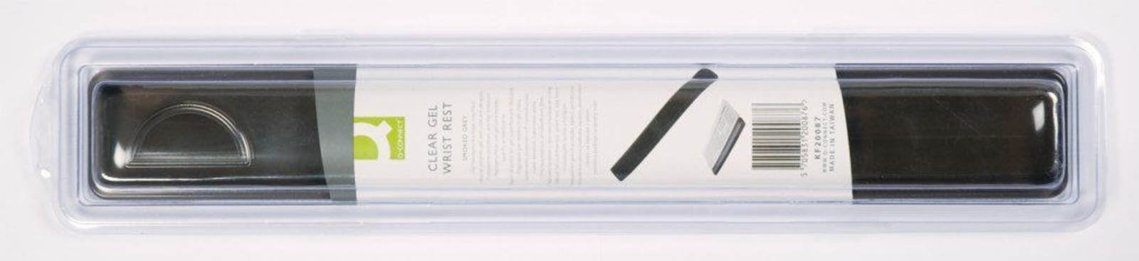Q-Connect Clear Gel Wristrest Black KF20087