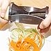 Veggie Spiralizer - Vegetable Spaghetti Noodle Maker - ABS BPA Free Plastic and Stainless Steel Spiral Slicer - Includes Ceramic Peeler Cleaning Brush and Storage Pouch