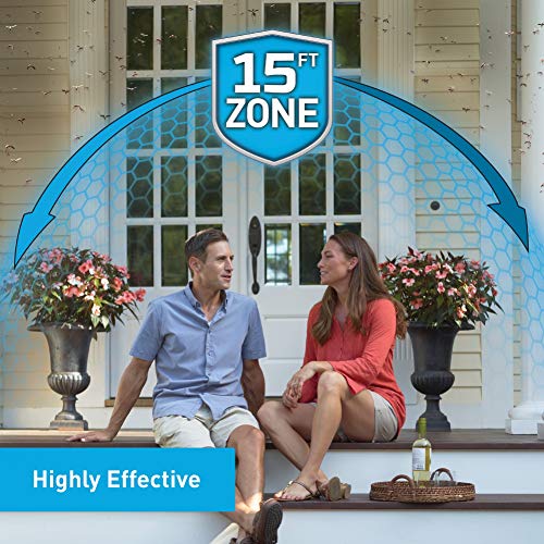 Thermacell Patio Shield Mosquito Repeller, Graphite; Easy to Use, Highly Effective; Provides 12 Hours of DEET-Free Mosquito Repellent; Scent-Free, No Spray, No Smoke and Cordless