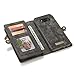 KONKY Magnetic Wallet Case Suit for Samsung Galaxy S8 Plus Black