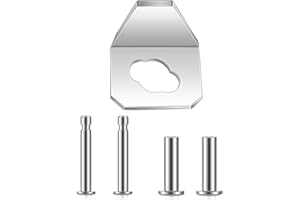 Otoolling 5 Pcs Screen Door Closer Kit Include 1 Iron Sheet 4 Replacement Pins Heavy Duty Steel Door Replacement Parts Compatible with Andersen Emco Larson 40201 Pella