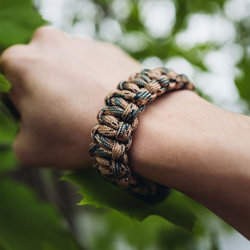 FROG SAC 12 Paracord Bracelets for Boys, Camo Survival Tactical