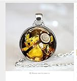 Pikachu Pokeball Necklace , Round Pokemon Pendant Collana Vintage Collier Femme