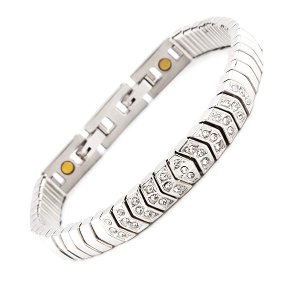 Serpenti Flex Magnetarmband mit 33 glitzernden Swarovski Kristallen in 1A Qualität Energetix 4you 1850 Magnetix 2222 Gr. M/L 