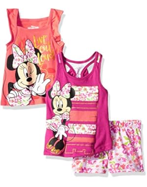 Baby Girls' 3 Piece Minnie Mouse Short Set
