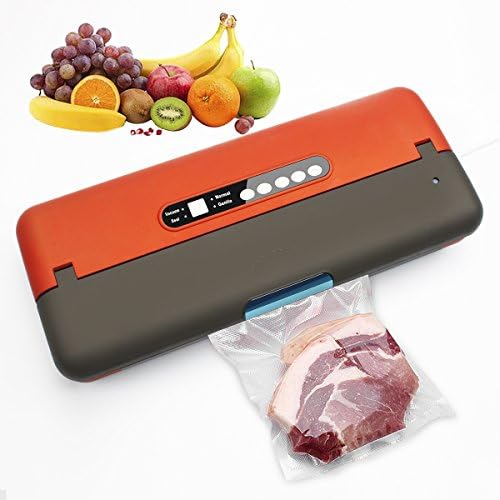 Automatic Vacuum Sealer Machine, PAMISO Food Sealers Vacuum Packing Machine for Dry /Moist Food Preservation – Portable Vacuum Sealer Food Saver Included Vacuum Bags, Tube