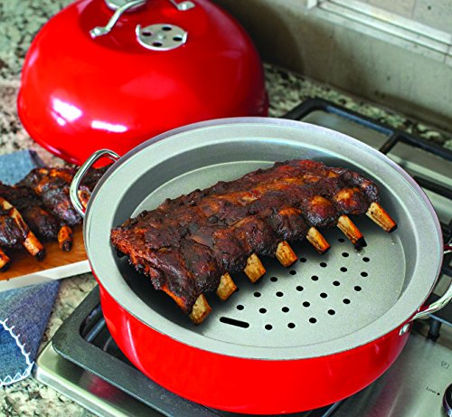 Nordic Ware 36556 Stovetop Kettle Smoker, One, Red - Thumbnail 3