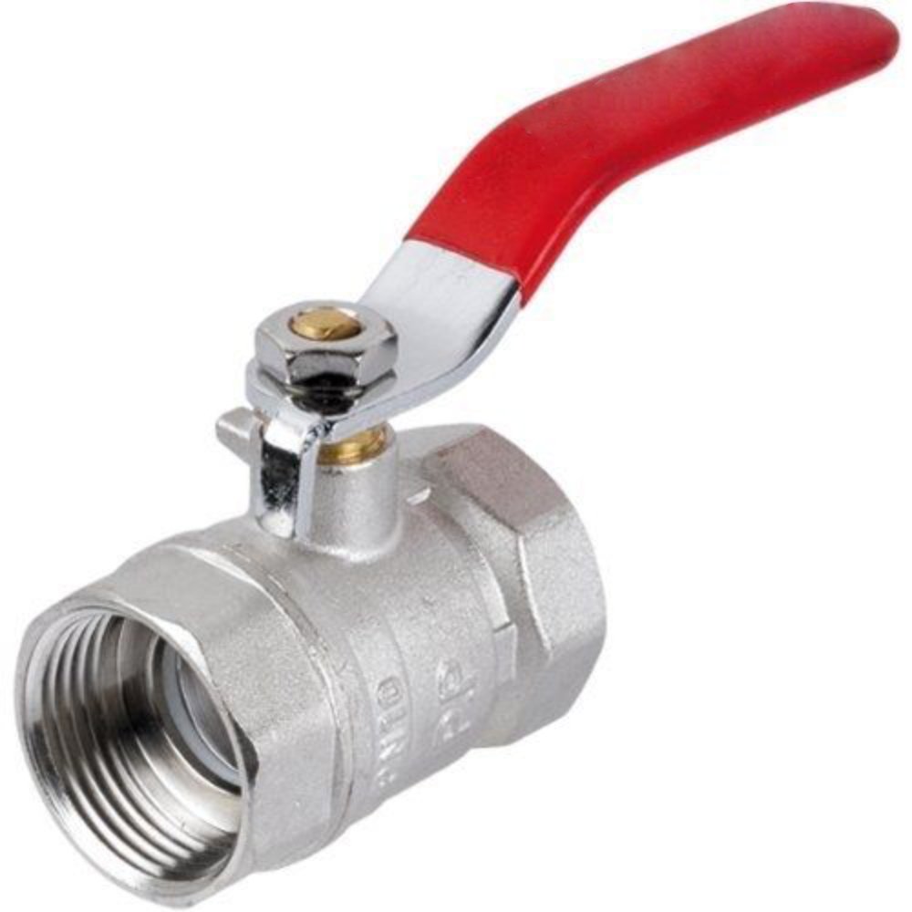 Red Lever Ball Valve Female 3/8" BSP Full Bore