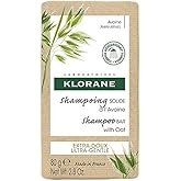 Klorane Ultra-Gentle Shampoo Bar with Oat Milk, Paraben, Preservative and Sulfate Free, Hypoallergenic, Eco-friendly, Biodegradable, Vegan, Dermatologist and Pediatric Tested