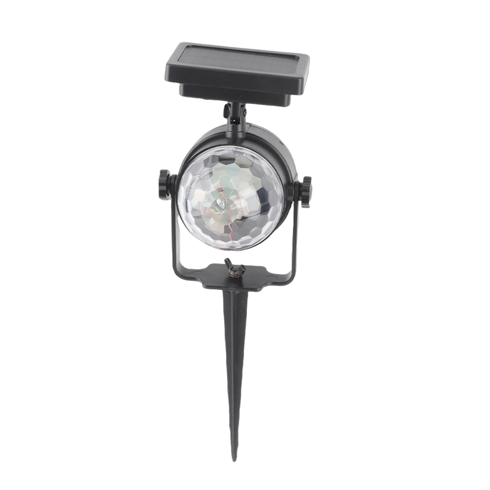 LED Solar Spot Lights Outdoor 7-Color Waterproof Solar-Powered Fairy Light Projector for Garden Decoration Rotating Spotlight with Auto On/Off for Festival Xmas Party Lawn Atmosphere