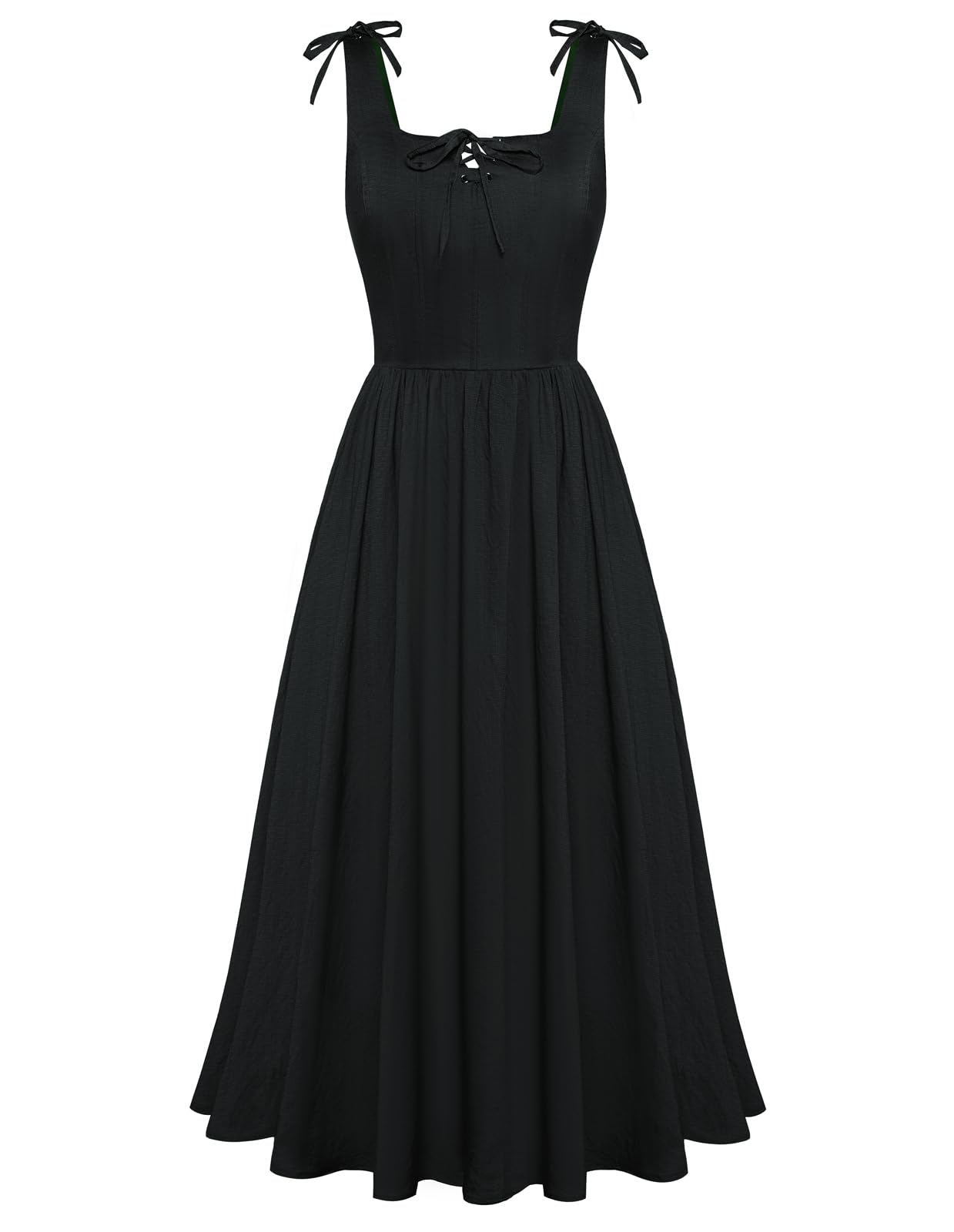 Photo 1 of Scarlet Darkness Women's Renaissance Dress 2025 Summer Bodice Dress Goth Dresses Black M