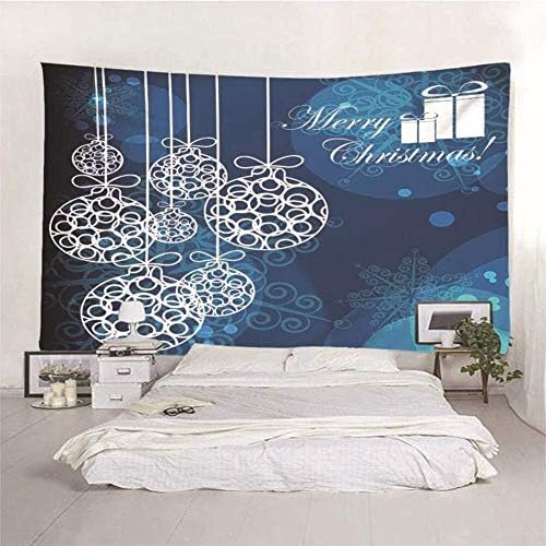 Qingjinsd Decoraciones Navidenas Tapiz Colgante De Pared Tela De