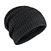 OMECHY Unisex Slouchy Beanie Hats Winter Warm Knit Skull Fleece Ski Cap 4 Color